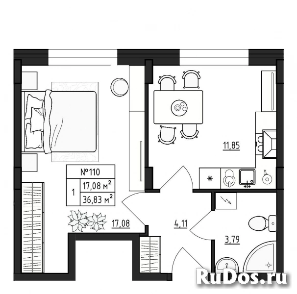 Продам 1 комнатную квартиру 36 м2 фото