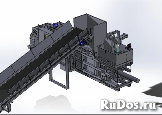 Канальный пресс Кубер-50ГА с автоматической обвязкой кип фотка
