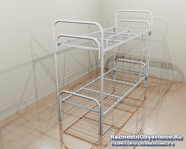 Бюджетные кровати металлические для гостиниц. изображение 6