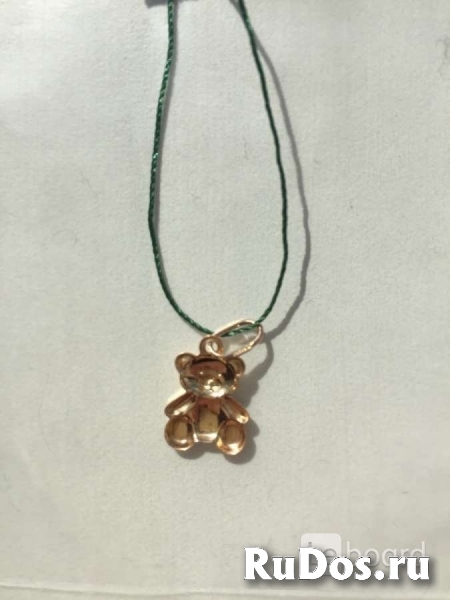Кулон подвеска мишка серебро позолота адамас новый украшение ювел изображение 4