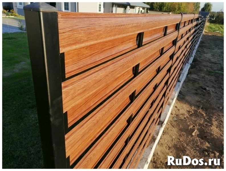 Металлоштакетник с декоративным покрытием фотка