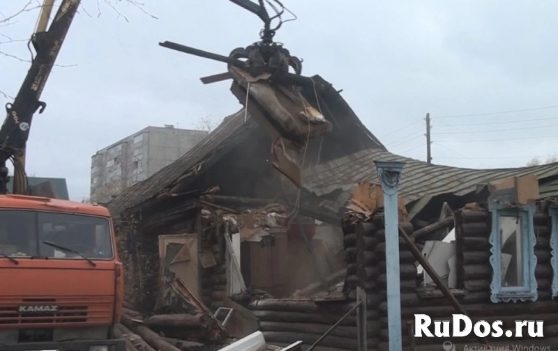 Снос и вывоз ветхих домов, сарае, бань фотка