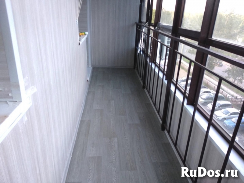 Отделка, утепление  балкона вагонкой в  Красноярске изображение 4