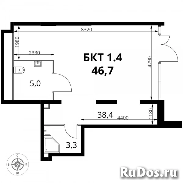 Продам коммерческую недвижимость 46.7 м2 изображение 3