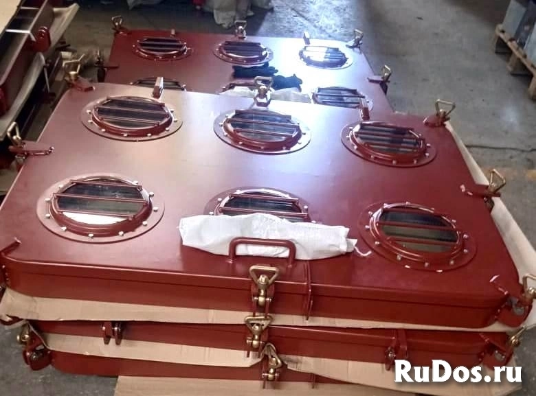 Крышка светового люка барашковыми задрайками 900х1200 изображение 3