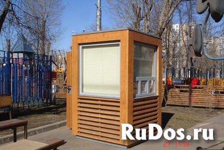 Пост охраны 1,6х1,6х2,5м, бруски лиственницы экостиль изображение 4