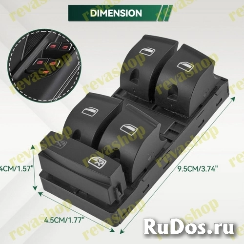 Блок кнопок стеклоподъёмника для Audi A3 8P1 8PA Q изображение 8