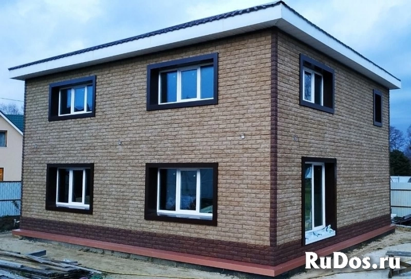 Фасадные панели под камень ровный изображение 5