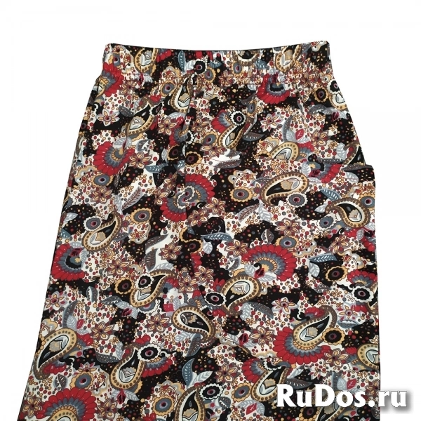 Капри женские большого размера летние с карманами из хлопка изображение 5