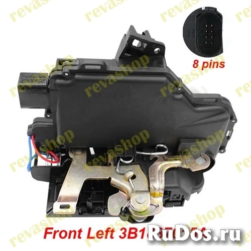 Замок передней левой двери для VW 3B1837015A Центральный привод замка двери Передняя левая сторона 3B1837015A для GOLF 4 IV MK4 SEAT SKODA PASSAT BORA фотка