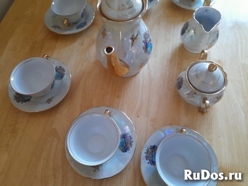 Сервис  Чайно - кофейный  Мадонна Тitоv Vеlеs Jugороrсеlаn Югославия.   . изображение 7