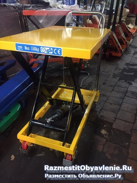 тележка с подъемной платформой 150 кг изображение 3