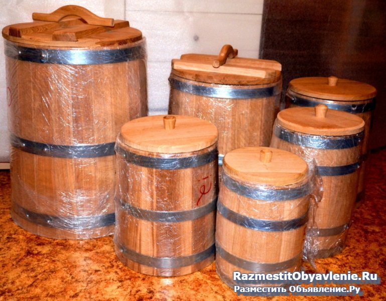 Кадка дубовая для засолки купить изображение 5
