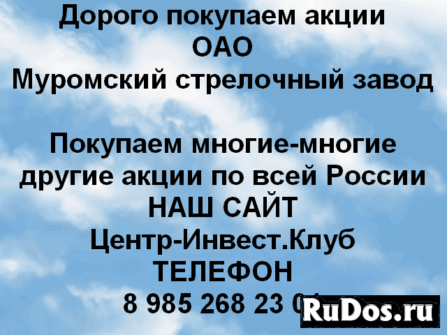 Покупаем акции ОАО Муромский стрелочный завод фото