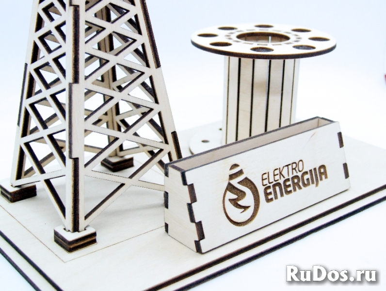 Настольный органайзер "ЛЭП" - сувенир для энергетиков изображение 5