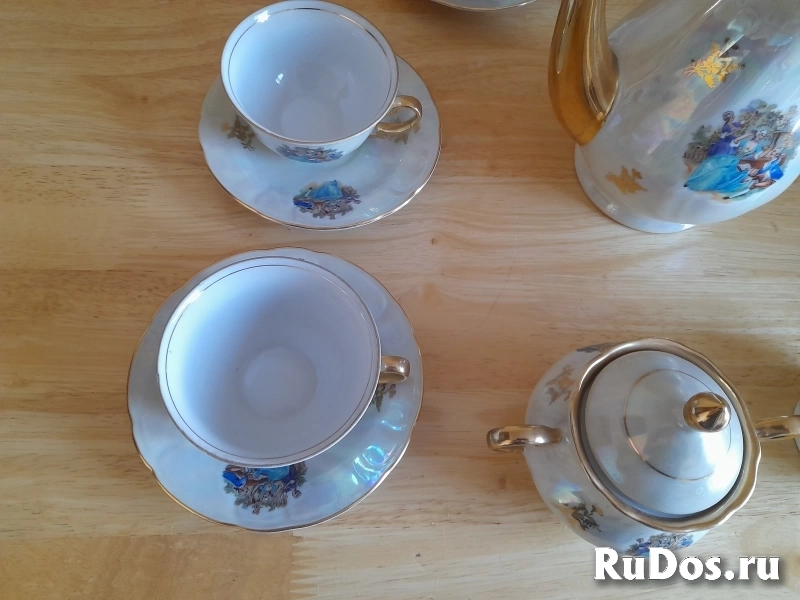 Сервис  Чайно - кофейный  Мадонна Тitоv Vеlеs Jugороrсеlаn Югославия.   . изображение 3