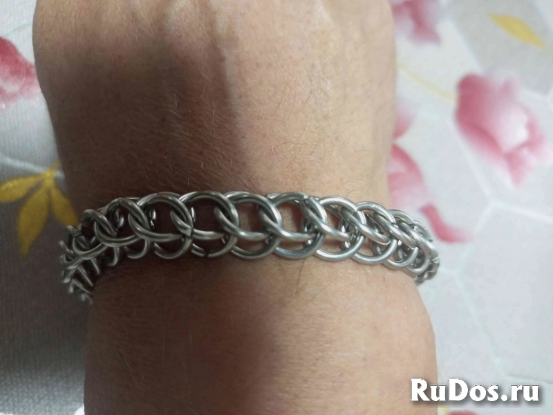 Браслеты и цепи кольчужного плетения изображение 7