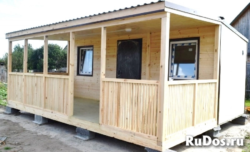 Дачный модульный дом 6 х 4,8 м с верандой 14м2. изображение 7