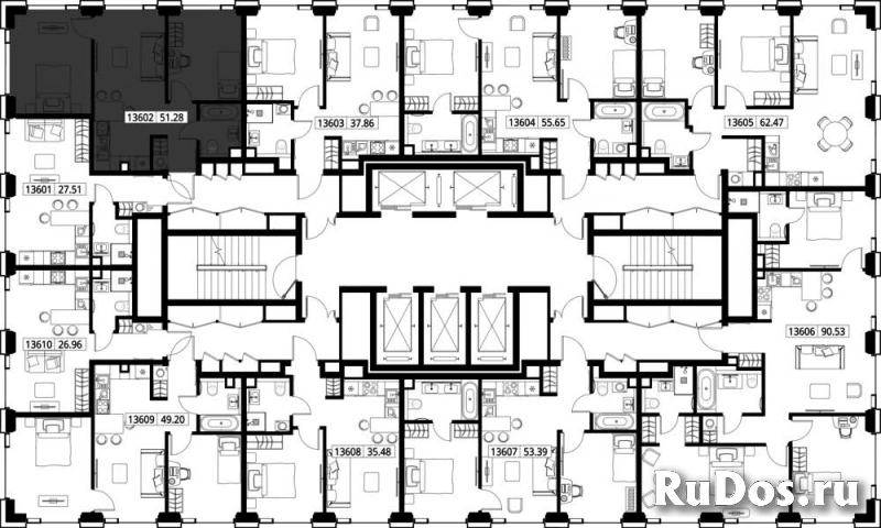 Продам 2 комнатную квартиру 51.28 м2 изображение 3