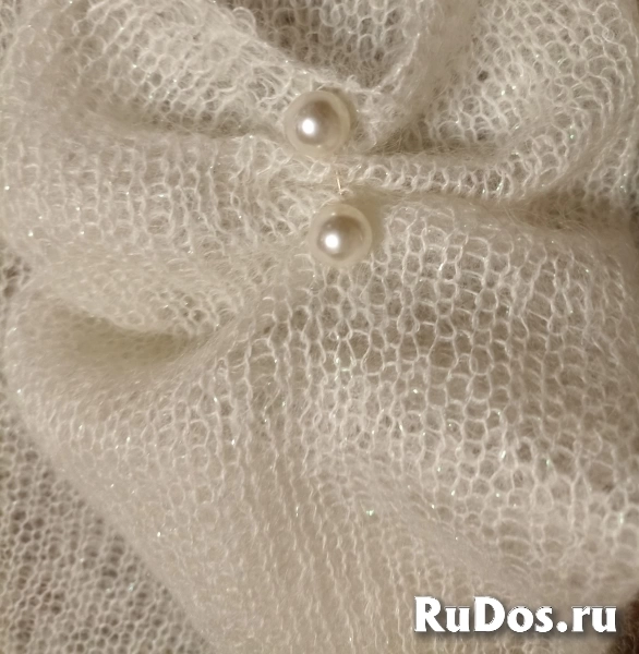 Джемпер паутинка кид мохер с вышивкой изображение 5