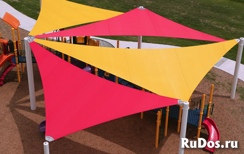 Тент парус. Теневые навесы парус изображение 4