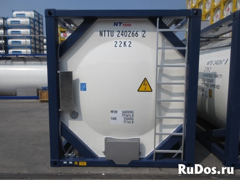 Танк-контейнер тип Т11 объём 24м3 для перевозки жидких реагентов, новый. изображение 3