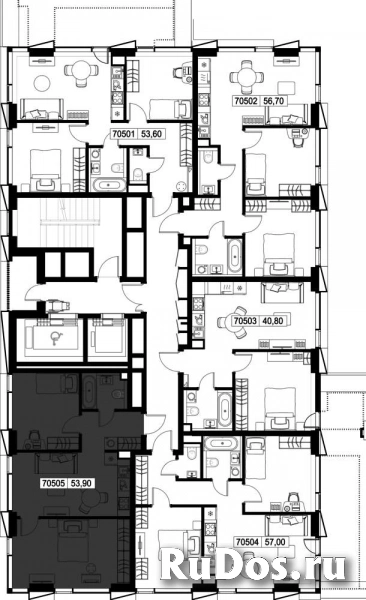 Продам 2 комнатную квартиру 53.9 м2 изображение 3