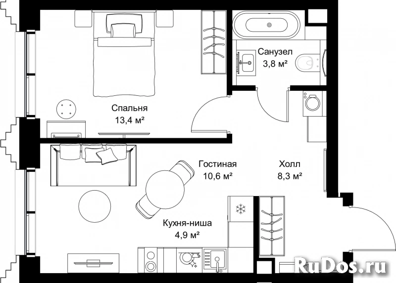 Продам 1 комнатную квартиру 41 м2 фотка