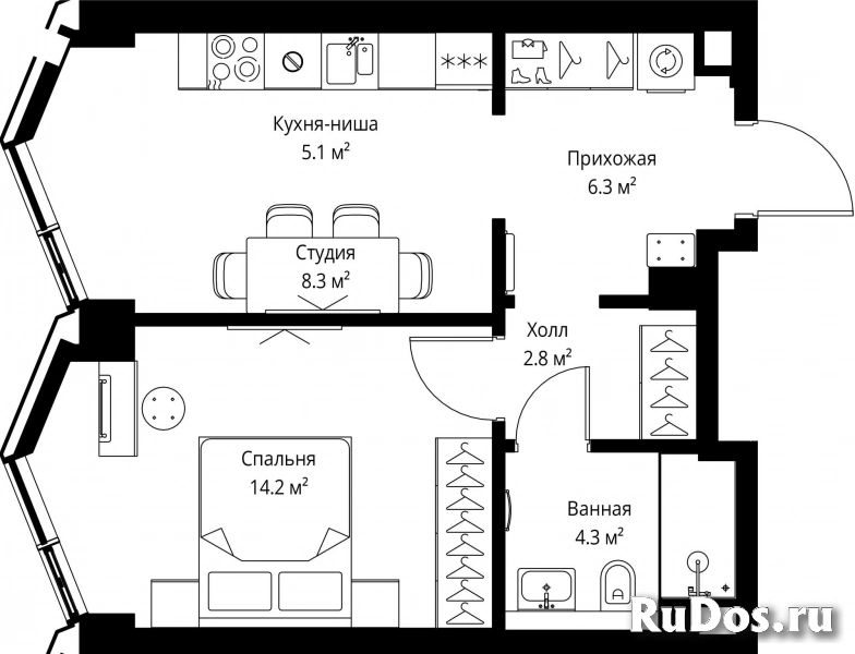 Продам 1 комнатную квартиру 41 м2 фотка