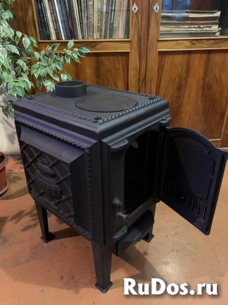 Печь-камин чугунный с варочной поверхностью изображение 7