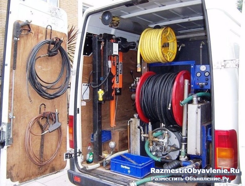 Устранение засоров канализации. Чистка труб фото