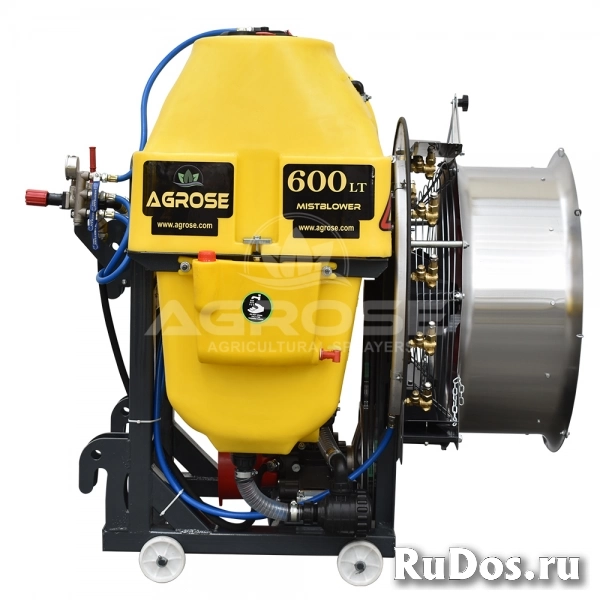 Навесной садовый опрыскиватель с вентилятором 75см-600л- фото