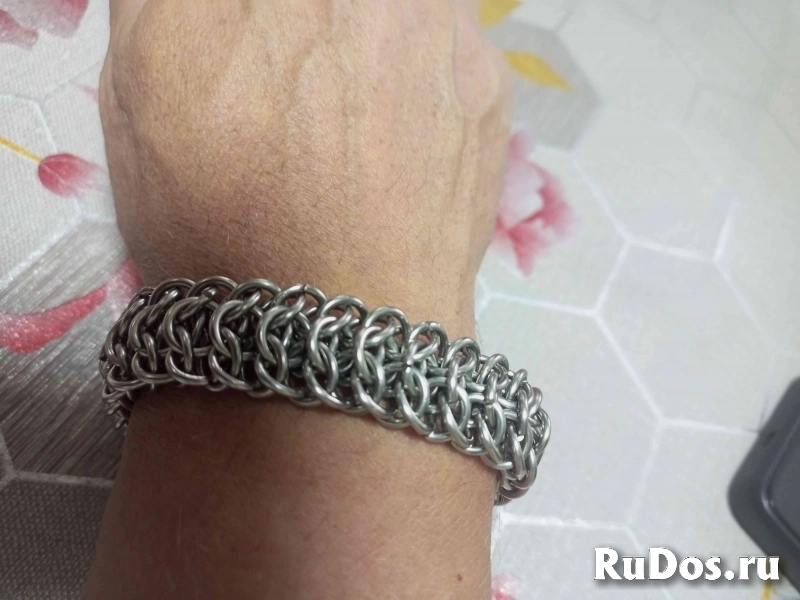 Браслеты и цепи кольчужного плетения изображение 9