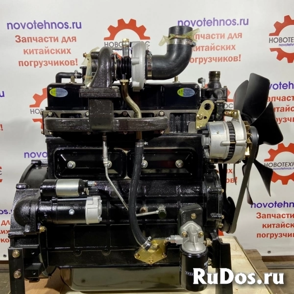 Двигатель ZHBZG1 турбированный для АКПП для китайских фронтальных погрузчиков марок: Fukai ZL 926, Fukai ZL 920, SZM 920, HZM 920, Bull SL 920, CTK фото