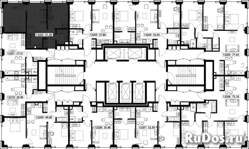 Продам 2 комнатную квартиру 51.28 м2 изображение 3
