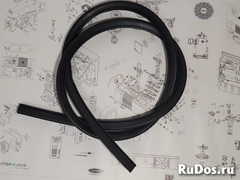 Внутренний уплотнитель двери рефконтейнера (D-образный) 2,5м изображение 5