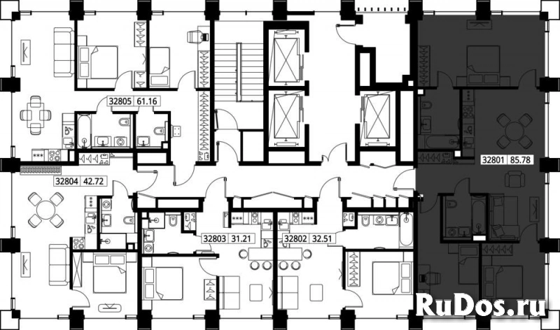 Продам 3 комнатную квартиру 85.78 м2 изображение 3