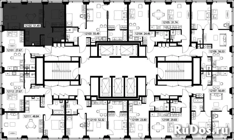 Продам 1 комнатную квартиру 51.49 м2 изображение 3