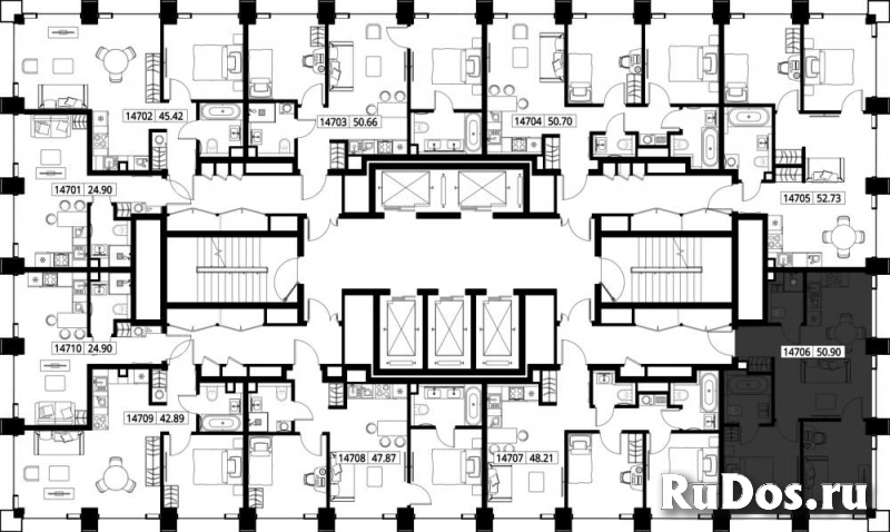 Продам 2 комнатную квартиру 50.9 м2 изображение 3