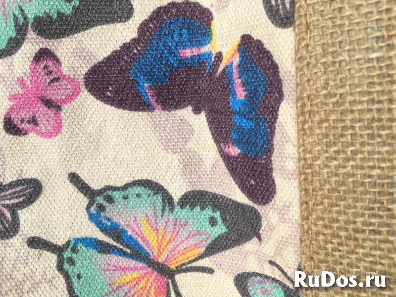 Сумка новая женская большая пляжная тканевая текстиль цвет натура изображение 8