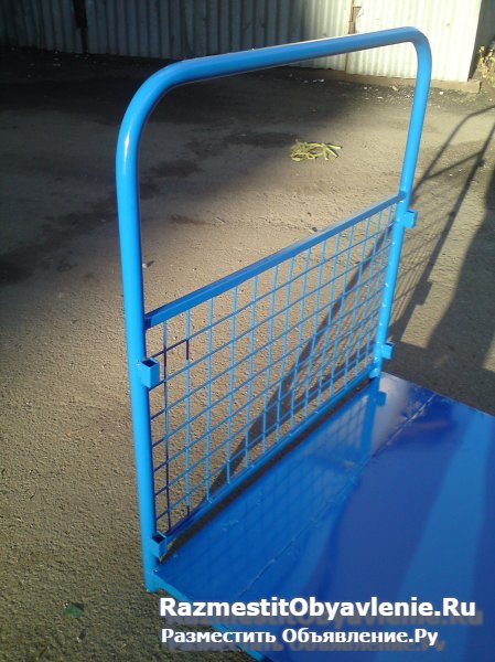Тележка платформенная с сетчатыми бортами 800х1400 фотка