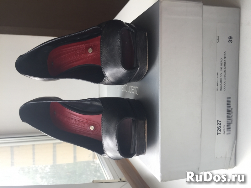 Туфли gianmarco lorenzi италия 39 размер кожа черные платформа 1с фотка