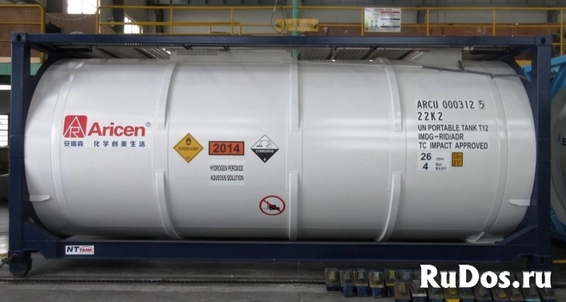 Танк-контейнер объём 26м3 тип Т12, для перевозки перекиси водорода изображение 4