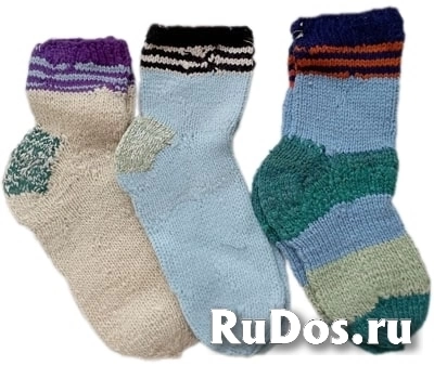 Носки детские вязаные фотка