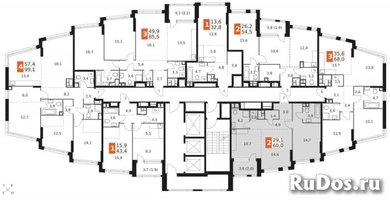 Продам 2 комнатную квартиру 60 м2 изображение 4