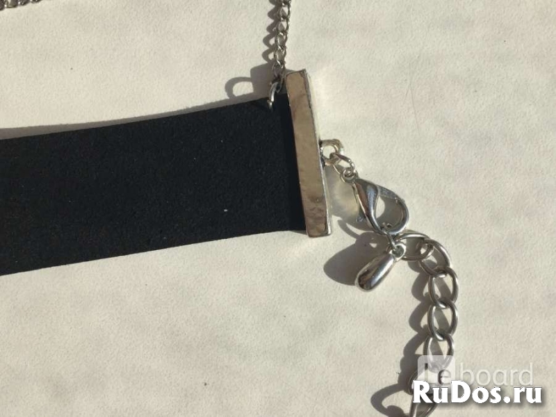 Колье чокер бижутерия украшение стразы сваровски swarovski криста изображение 5