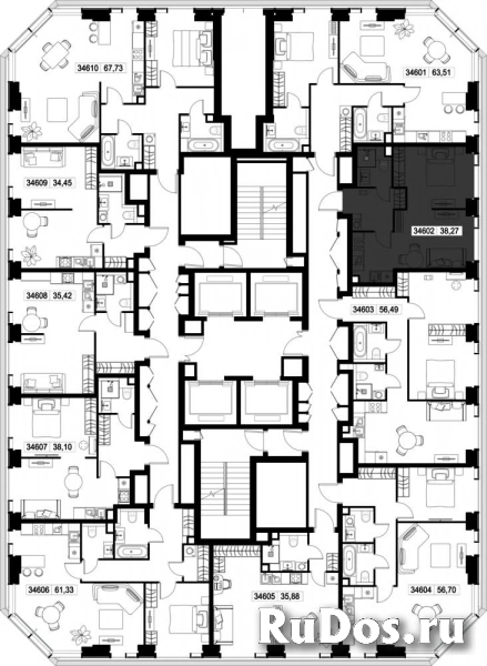 Продам 1 комнатную квартиру 38.27 м2 изображение 3