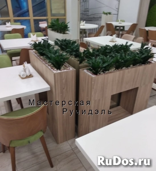 Напольное кашпо, прямоугольные кашпо для цветов изображение 9