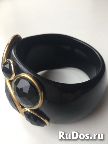 Браслет новый черный камни стразы swarovski сваровски кристаллы м изображение 7