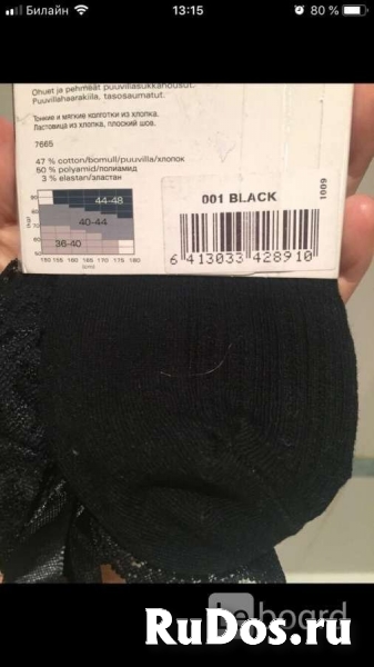 Чулки новые vogue s m 42 44 46 черные вязаные кружева гипюр оборк изображение 8